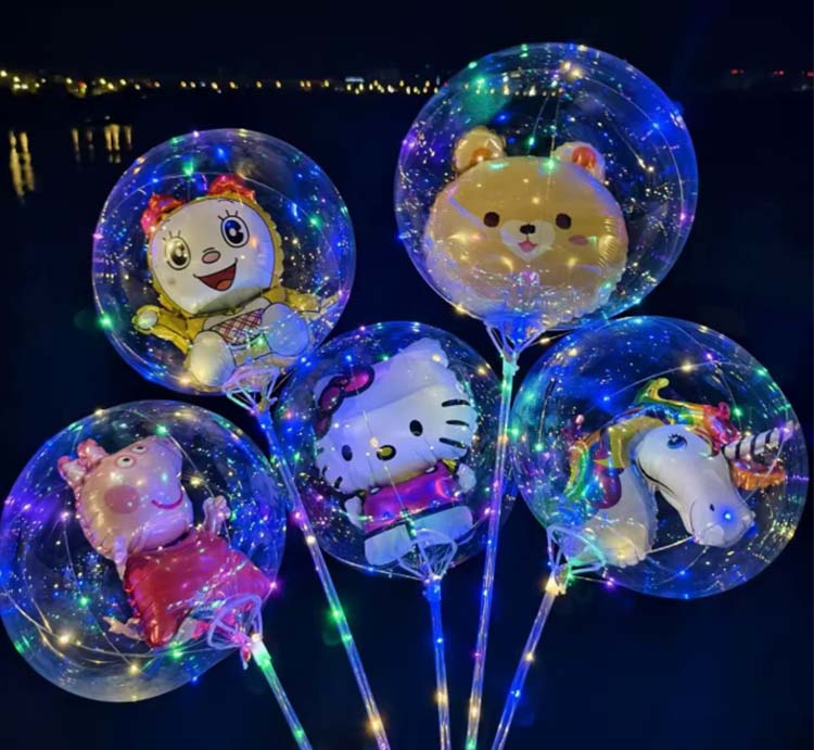 Bobo balloon sets with mini foil balloon