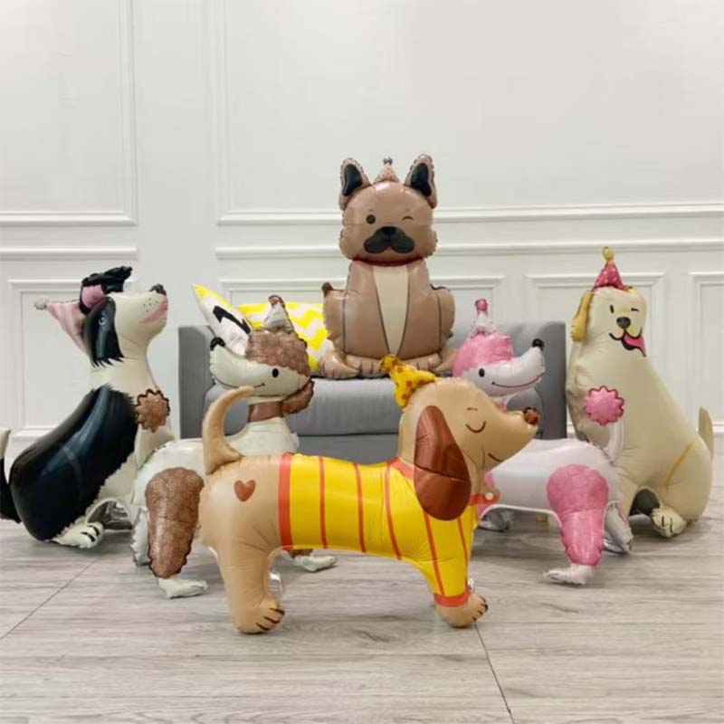 Μπάλες από αλουμινόχαρτο όρθιων κουταβιών