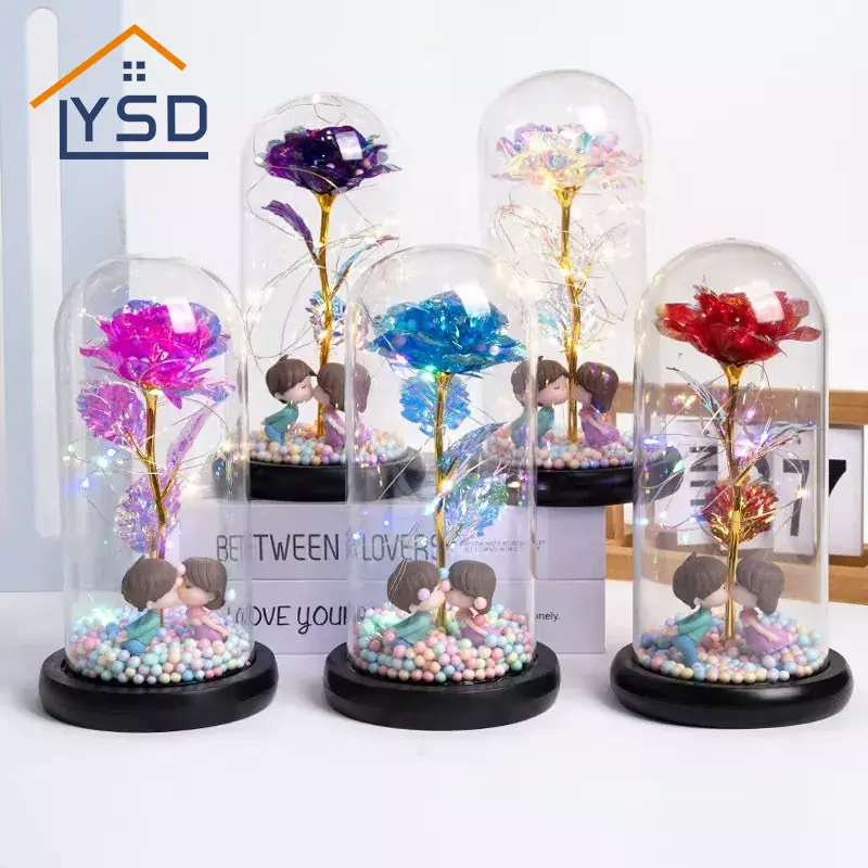 Λουλούδια από γυάλινο θόλο για την ημέρα του Αγίου Βαλεντίνου